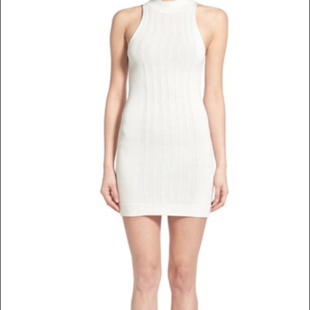 MinkPink Read Turtleneck Sleeveless Dress